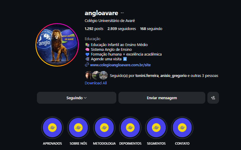 Instagram Anglo Avaré